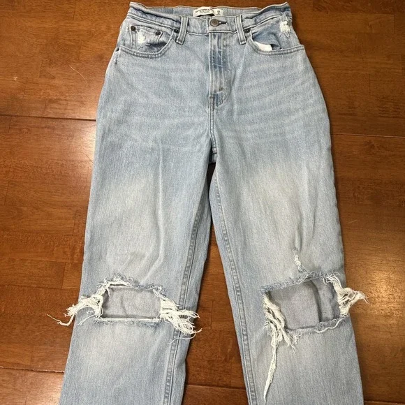 Abercrombie & Fitch Jeans Women's Size 2s The 90s Straight Ultra High Rise Curve - Picture 3 of 14